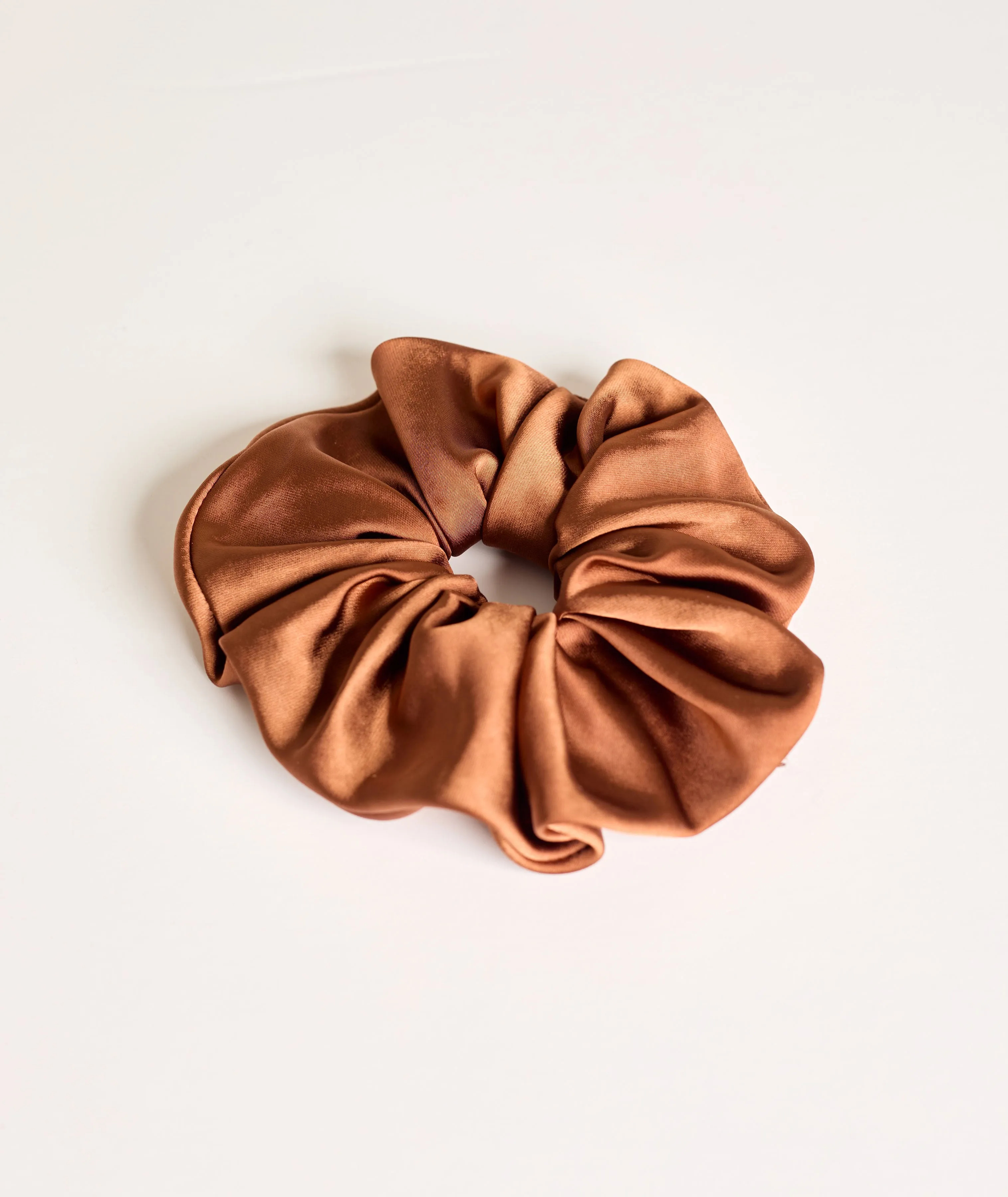 Satin Scrunchie - Rust