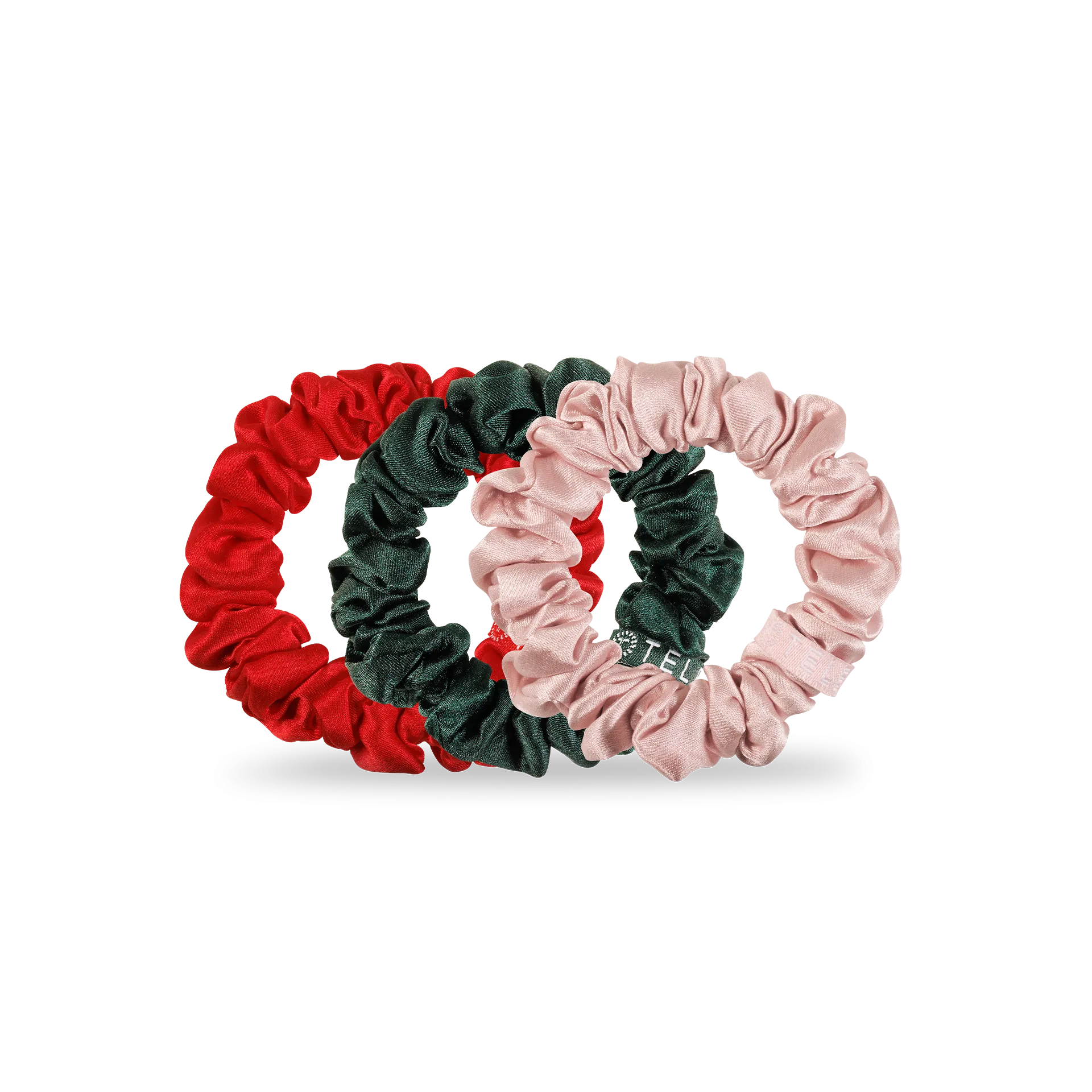Silk Hair Scrunchie | Small | Poinsettia