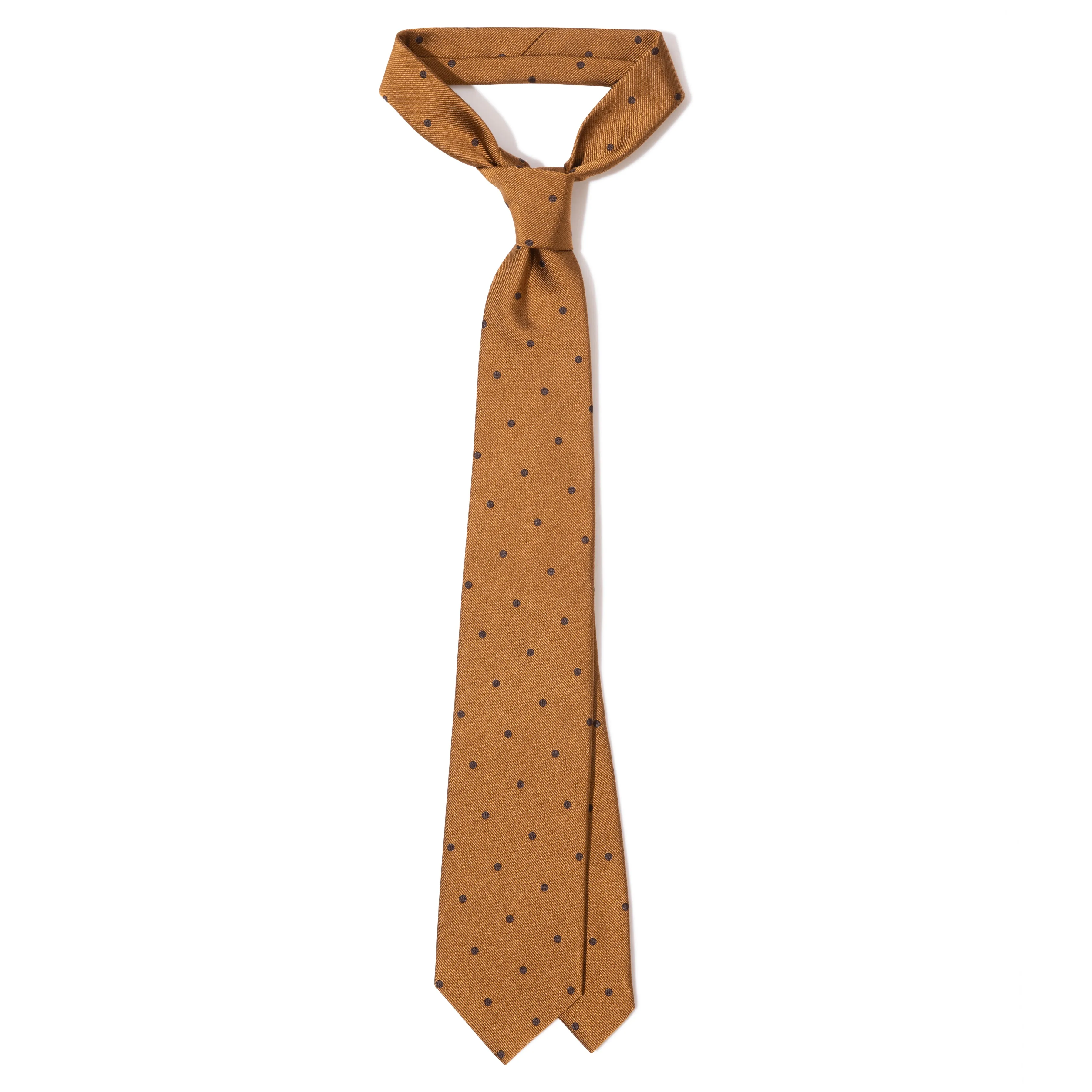 Silk Woven Reppe Dot Tipped Tie