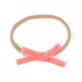 Sister Bows Petite Velvet Soft Elastic Headbands