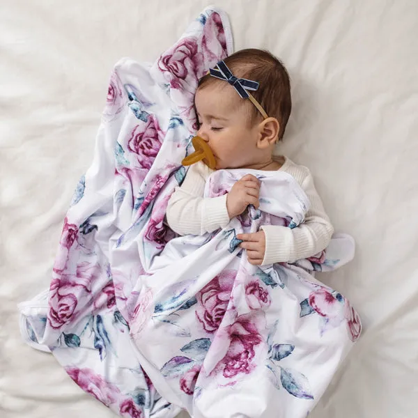 Snuggle Hunny Petite Velvet Bow - Moonlight
