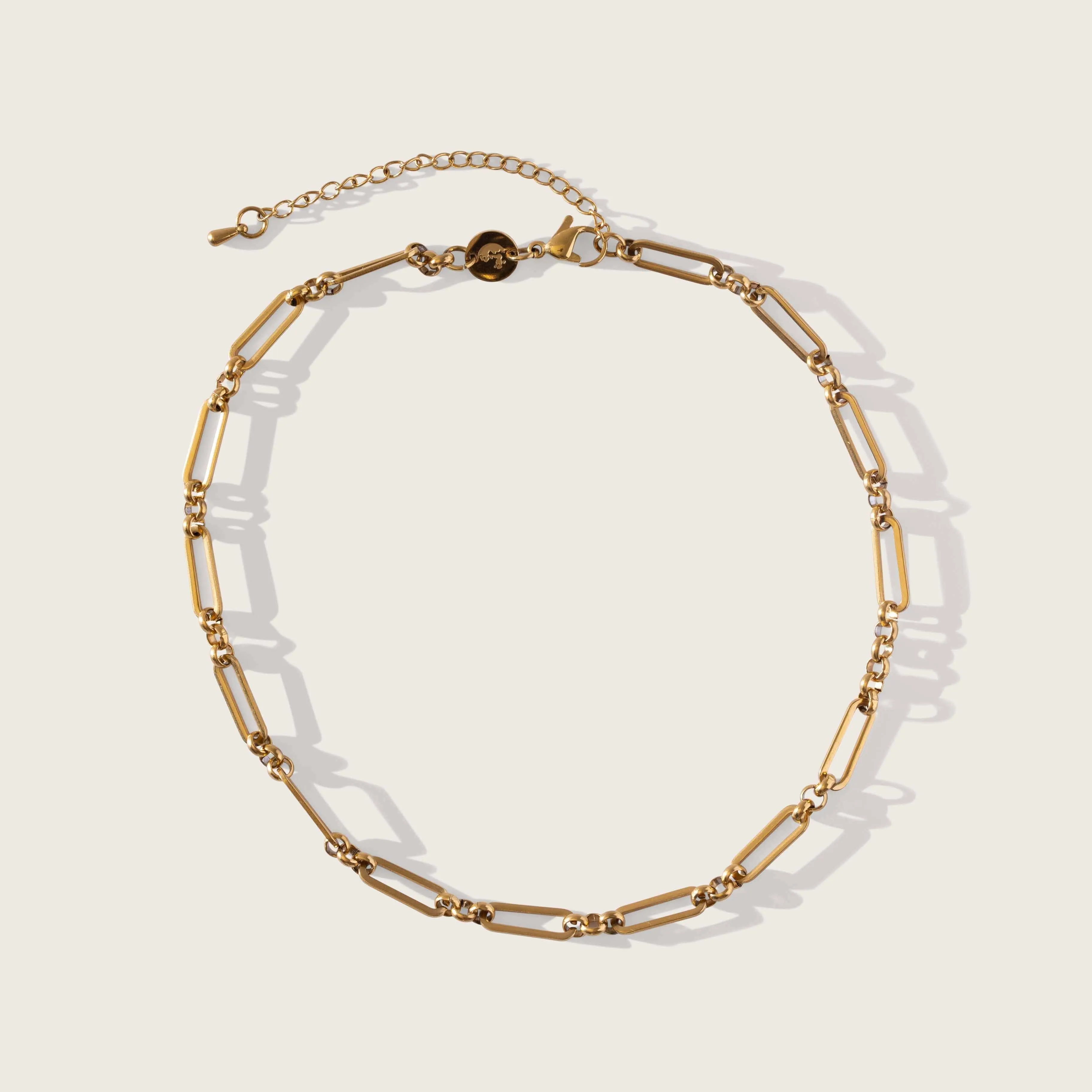 Solar Link Chain in Gold