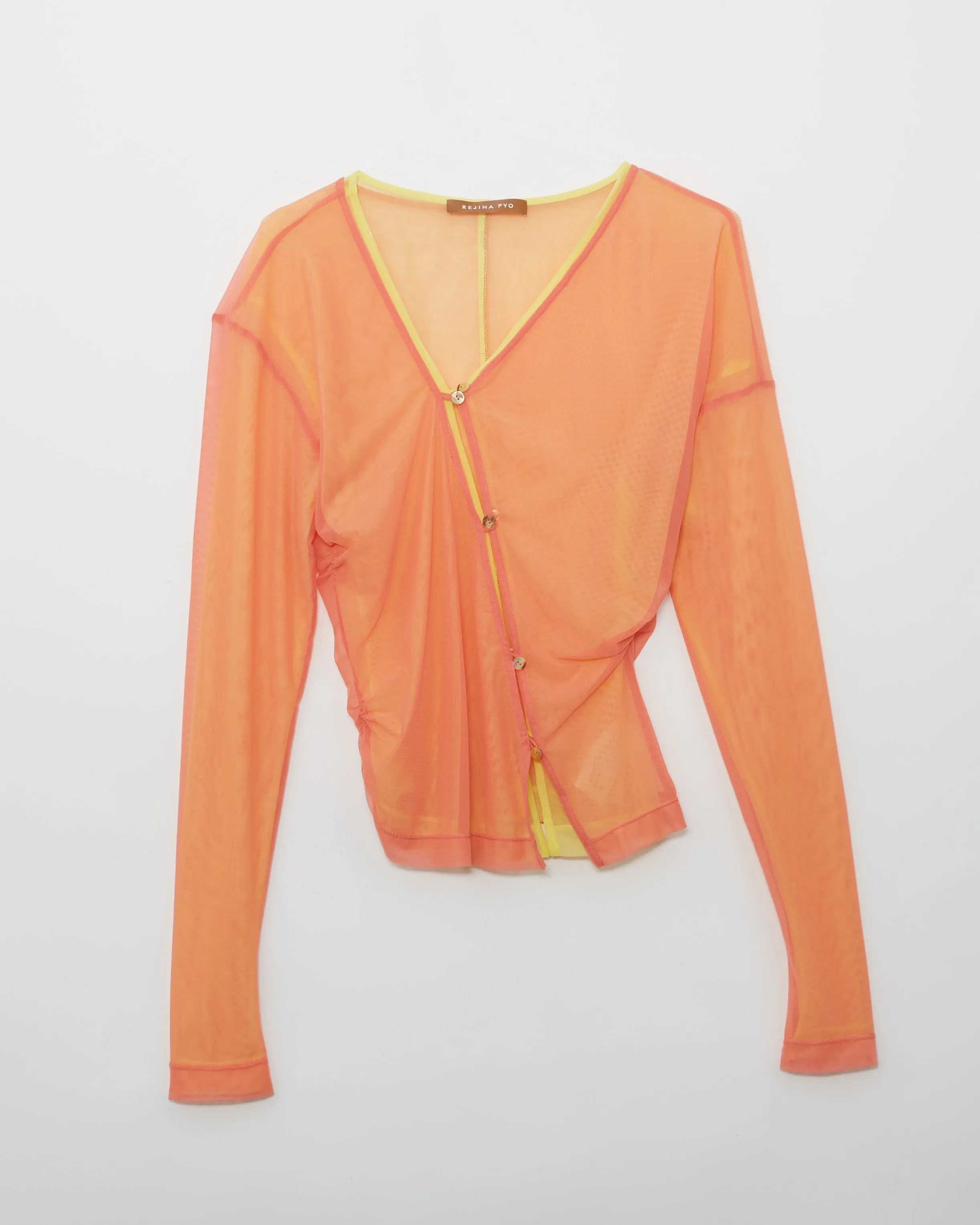 Soren Top Mesh Coral