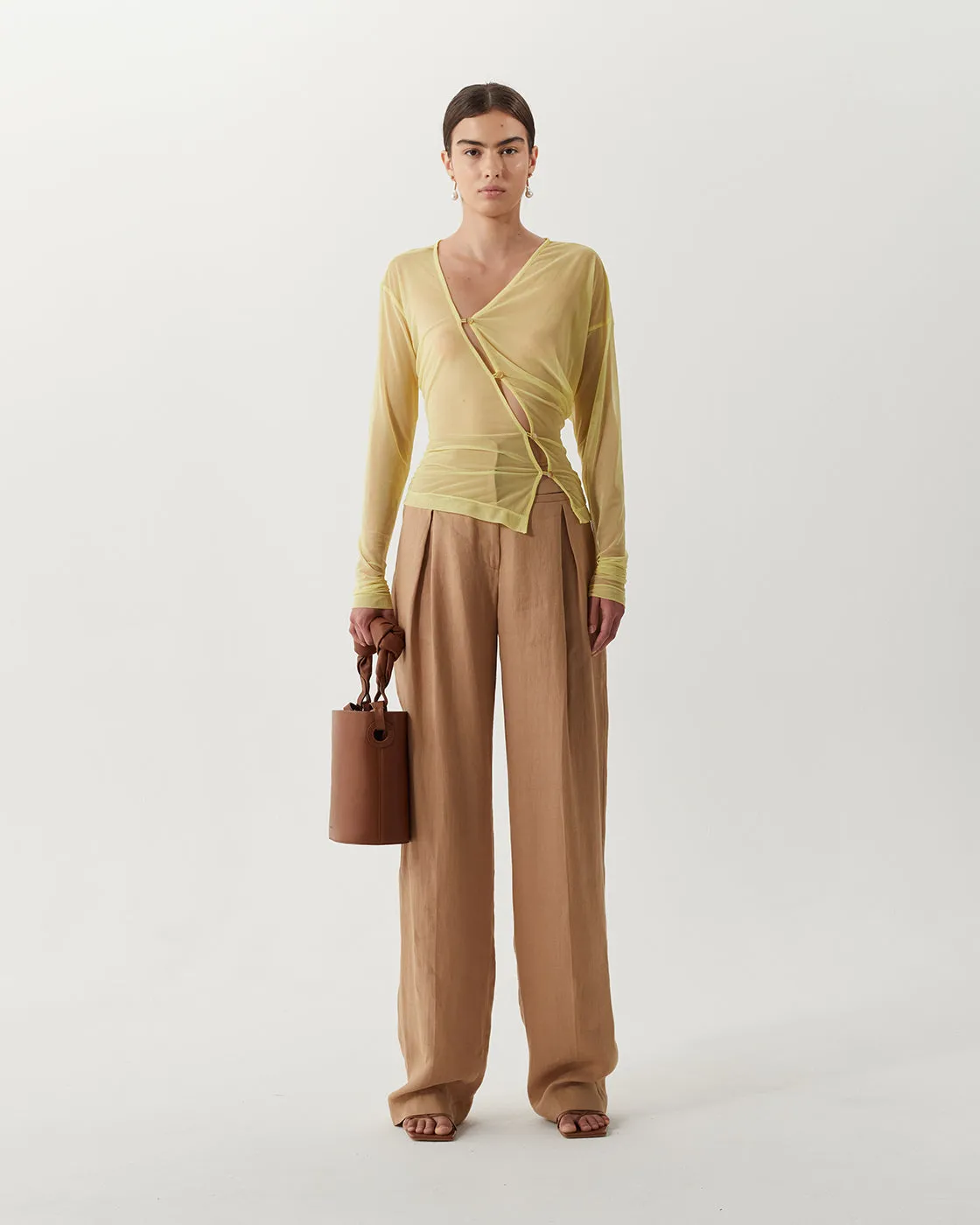 Soren Top Mesh Coral