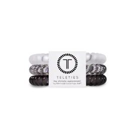 Spiral Hair Coils | Small | Silver Flames Hair Ties