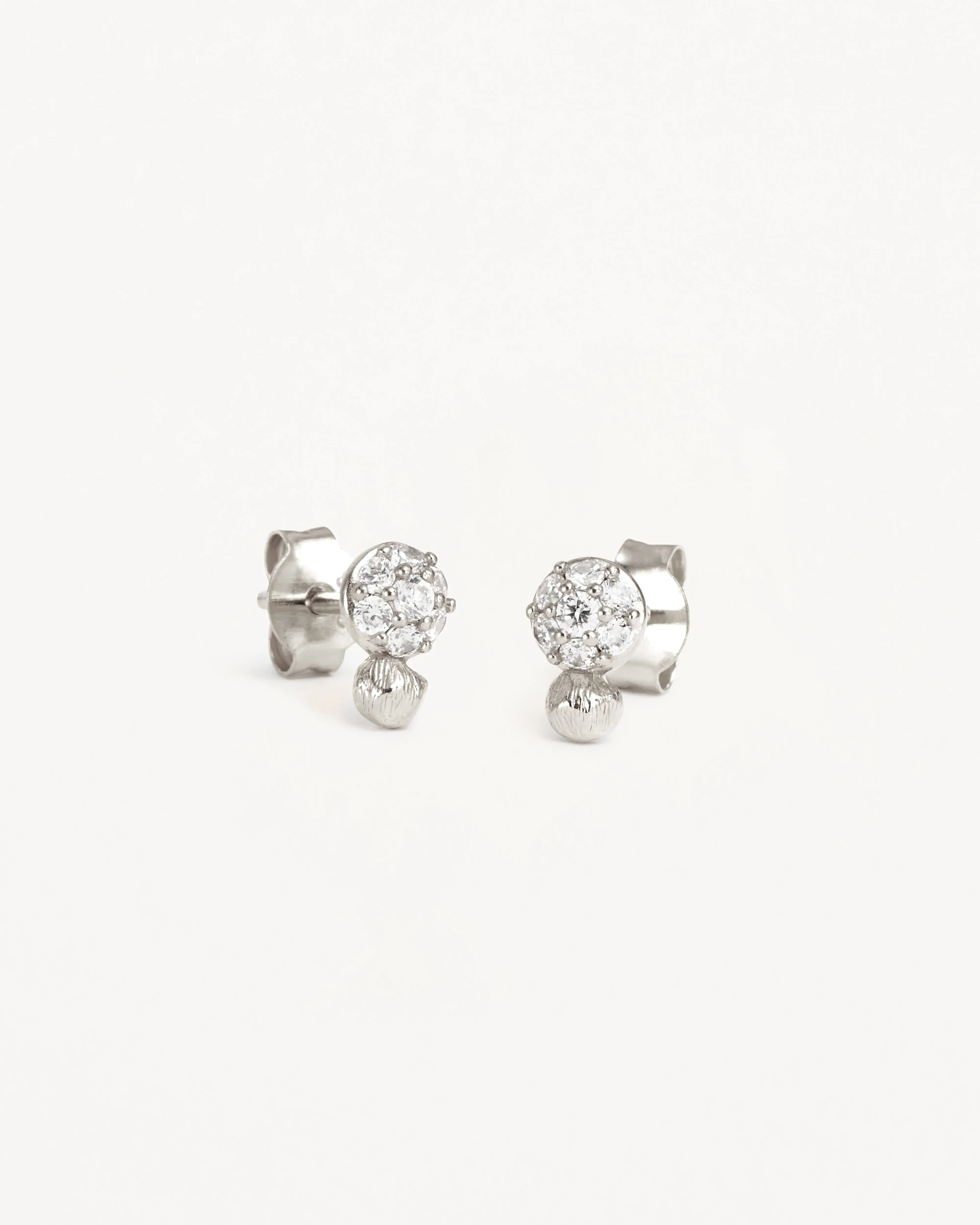 Sterling Silver Stardust Soul Stud Earrings