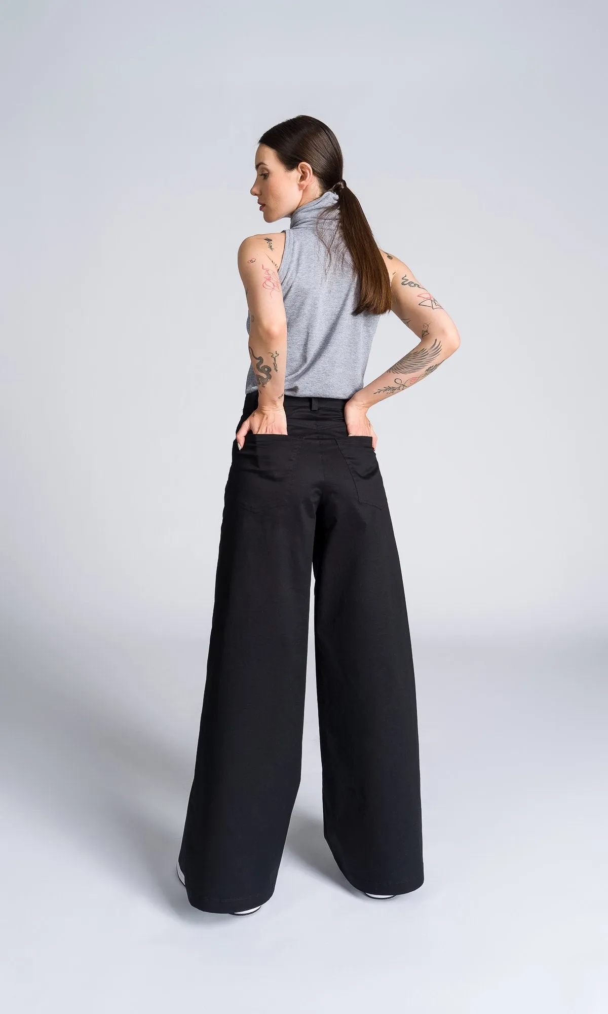Straight Wide Leg Pants