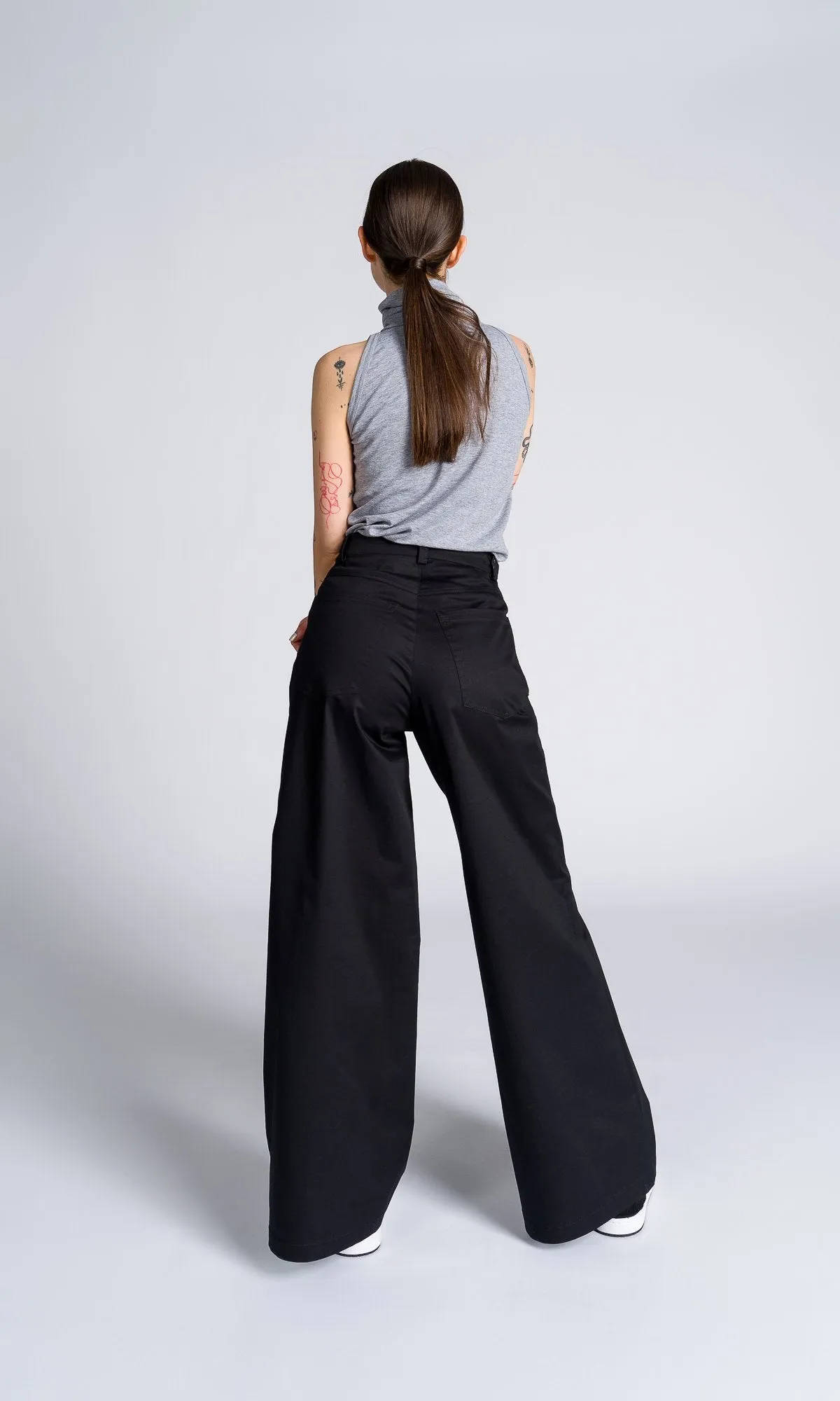 Straight Wide Leg Pants