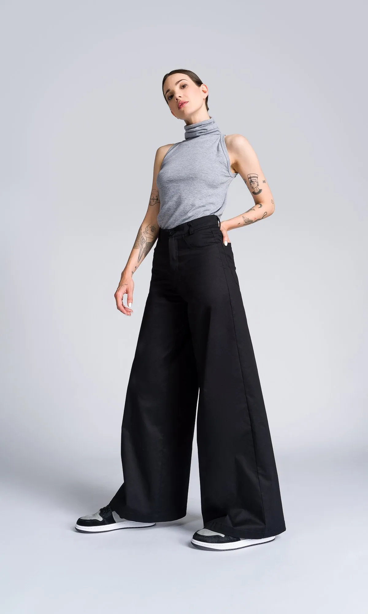 Straight Wide Leg Pants