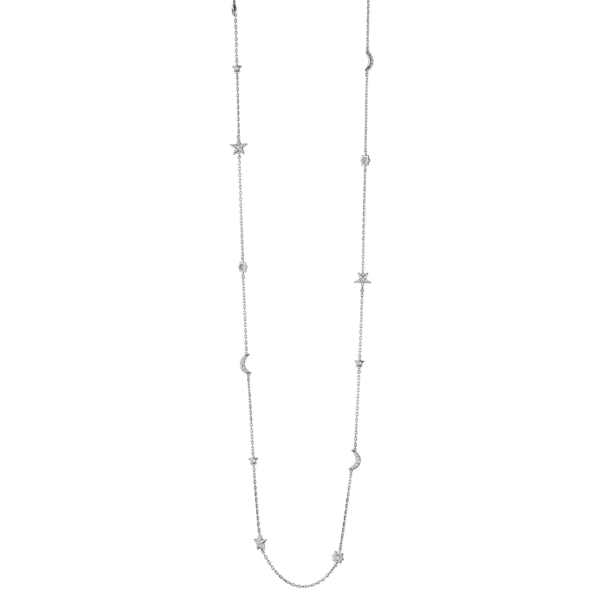 Sun, Moon and Stars 40" Necklace