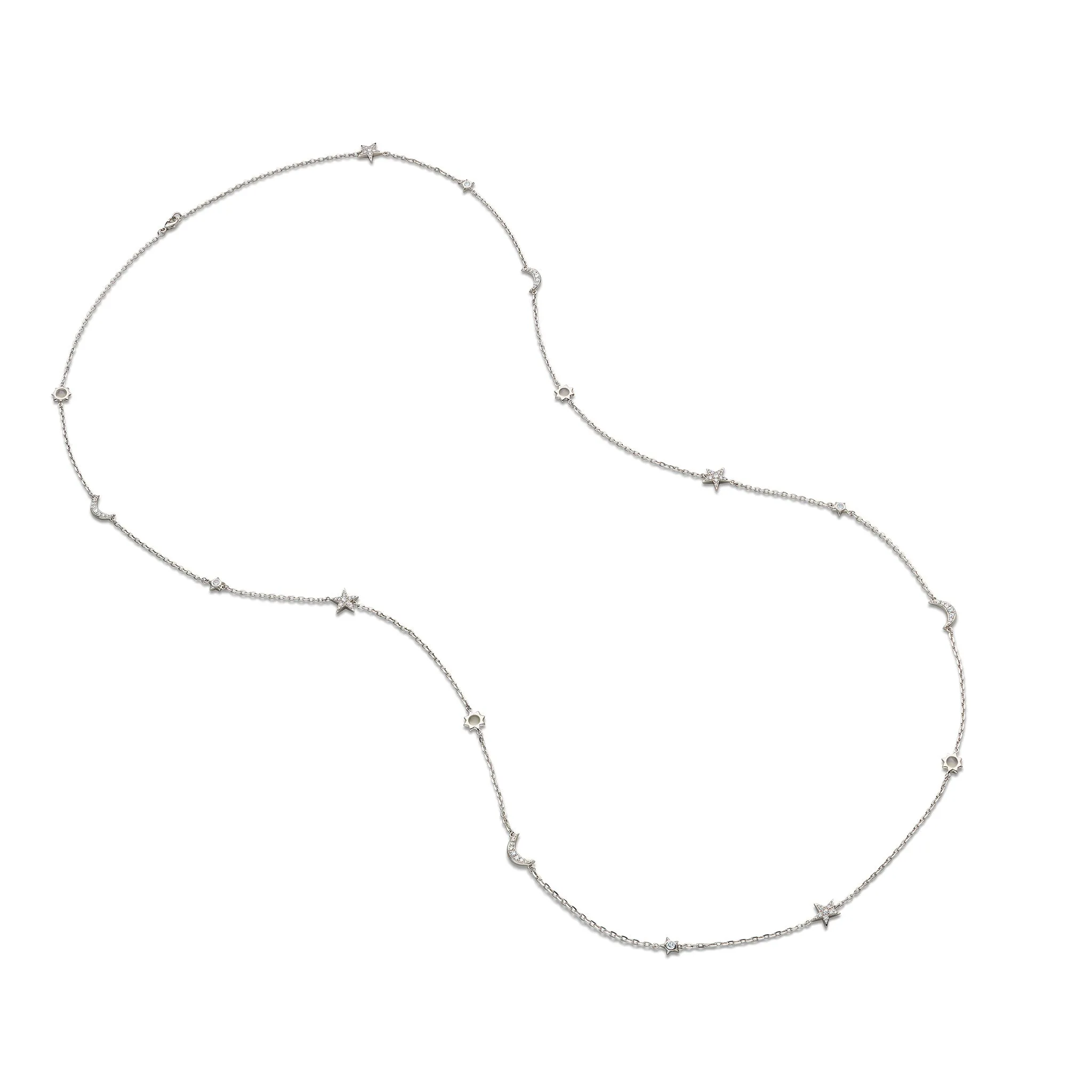Sun, Moon and Stars 40" Necklace