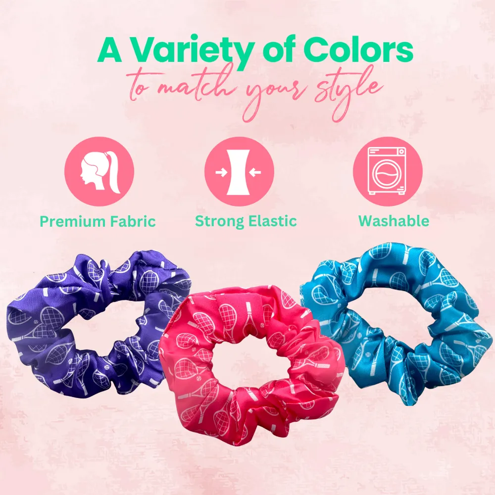 Tennis Scrunchie 3pc Set