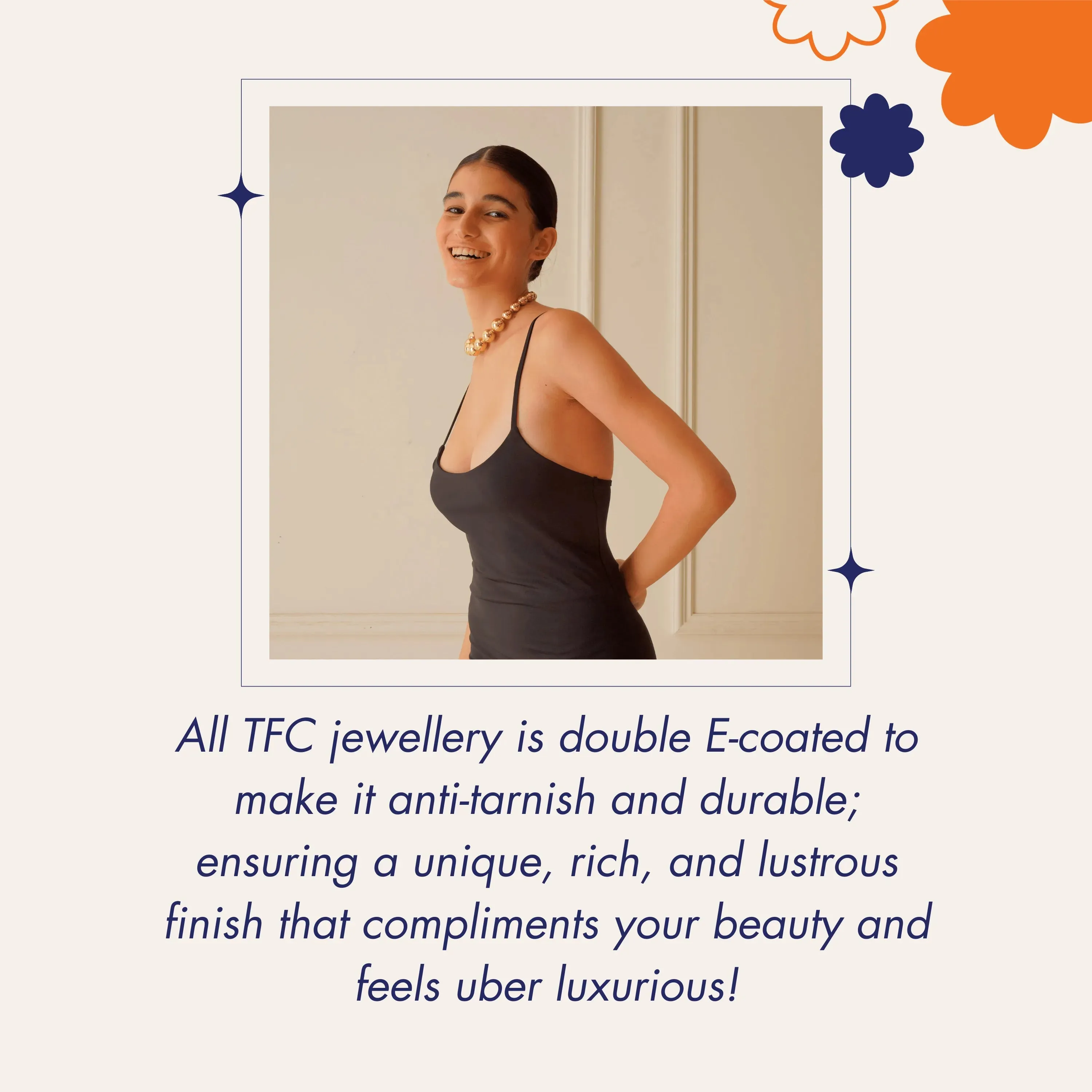 TFC Chunky Gold Plated Statement Hoop Earrings