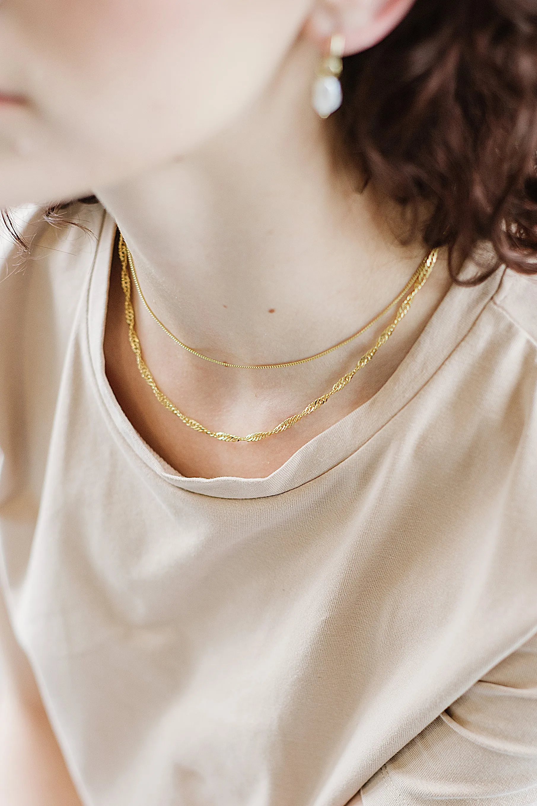 Thin Curb Necklace