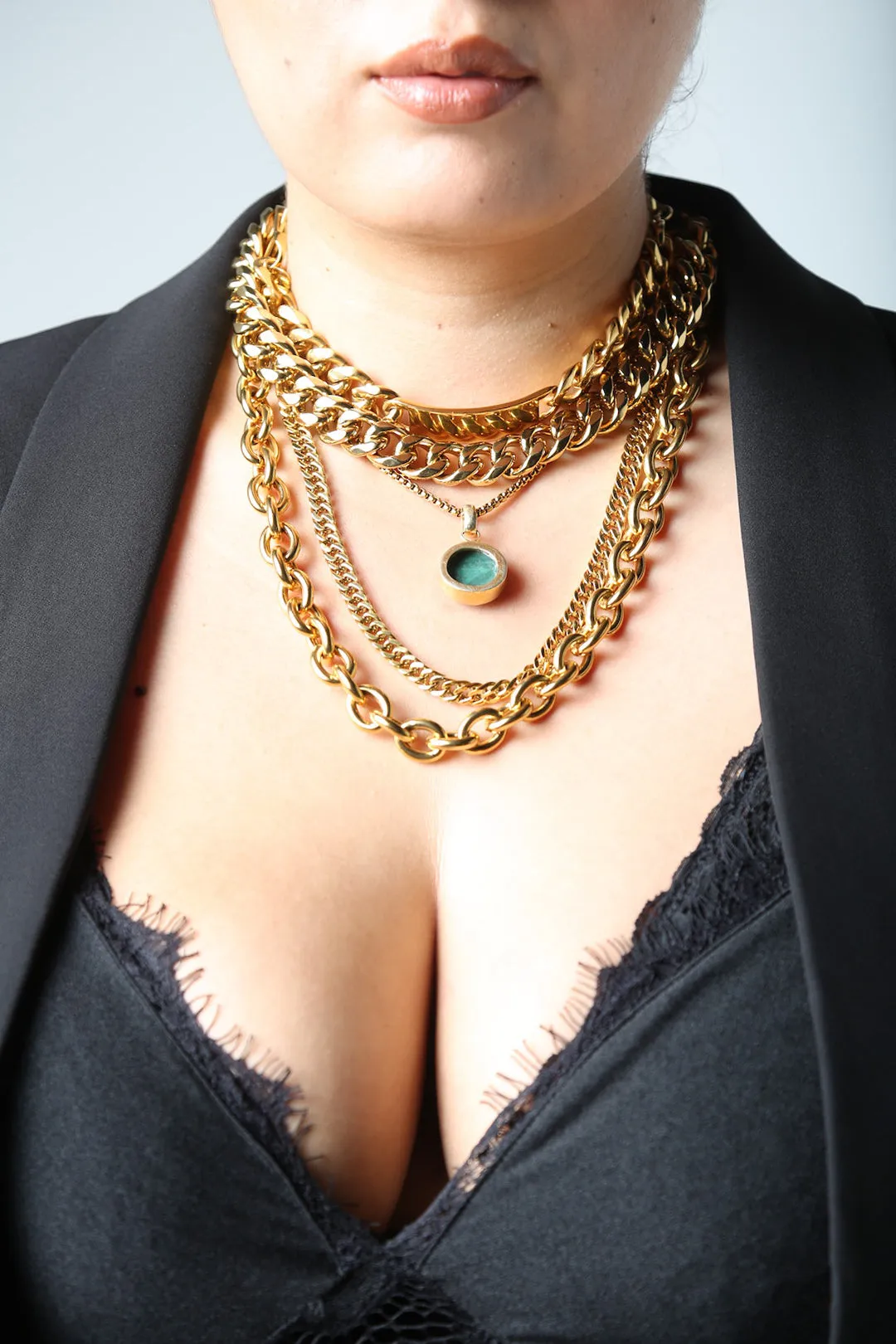 Thin Gold Chain Necklace- Thin Boy slim