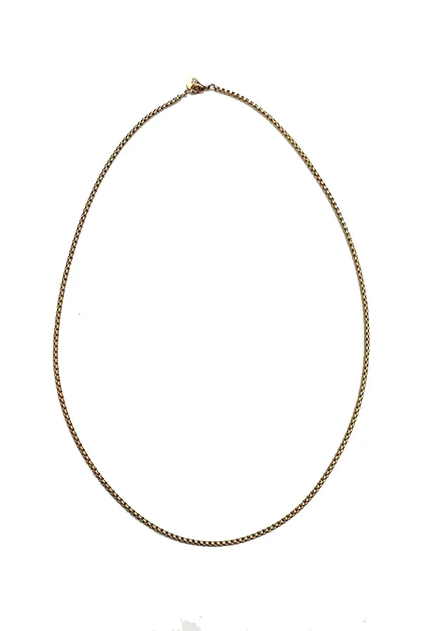 Thin Gold Chain Necklace- Thin Boy slim