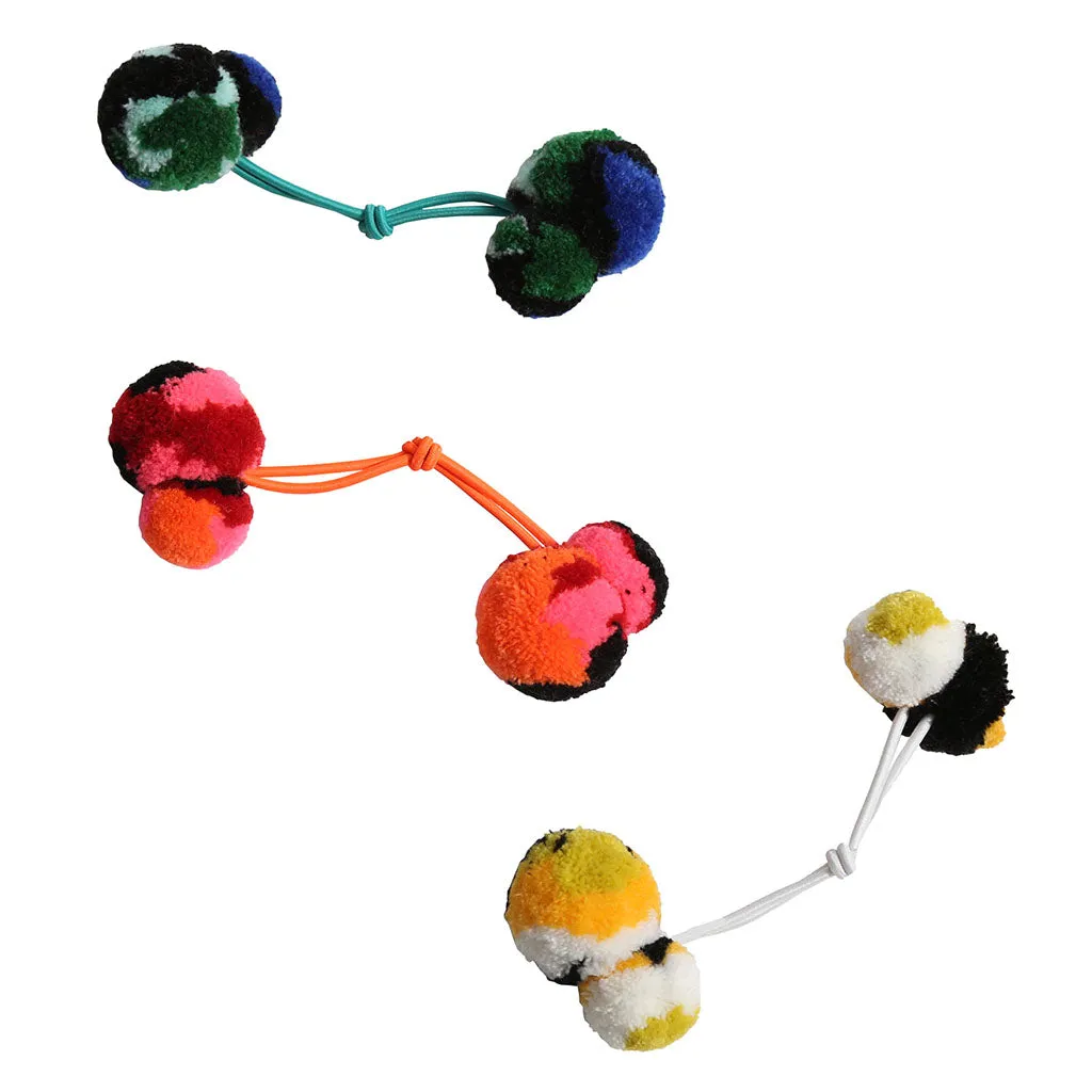 Tia Cibani Kids Petra Pompom Hair Ties Rainbow