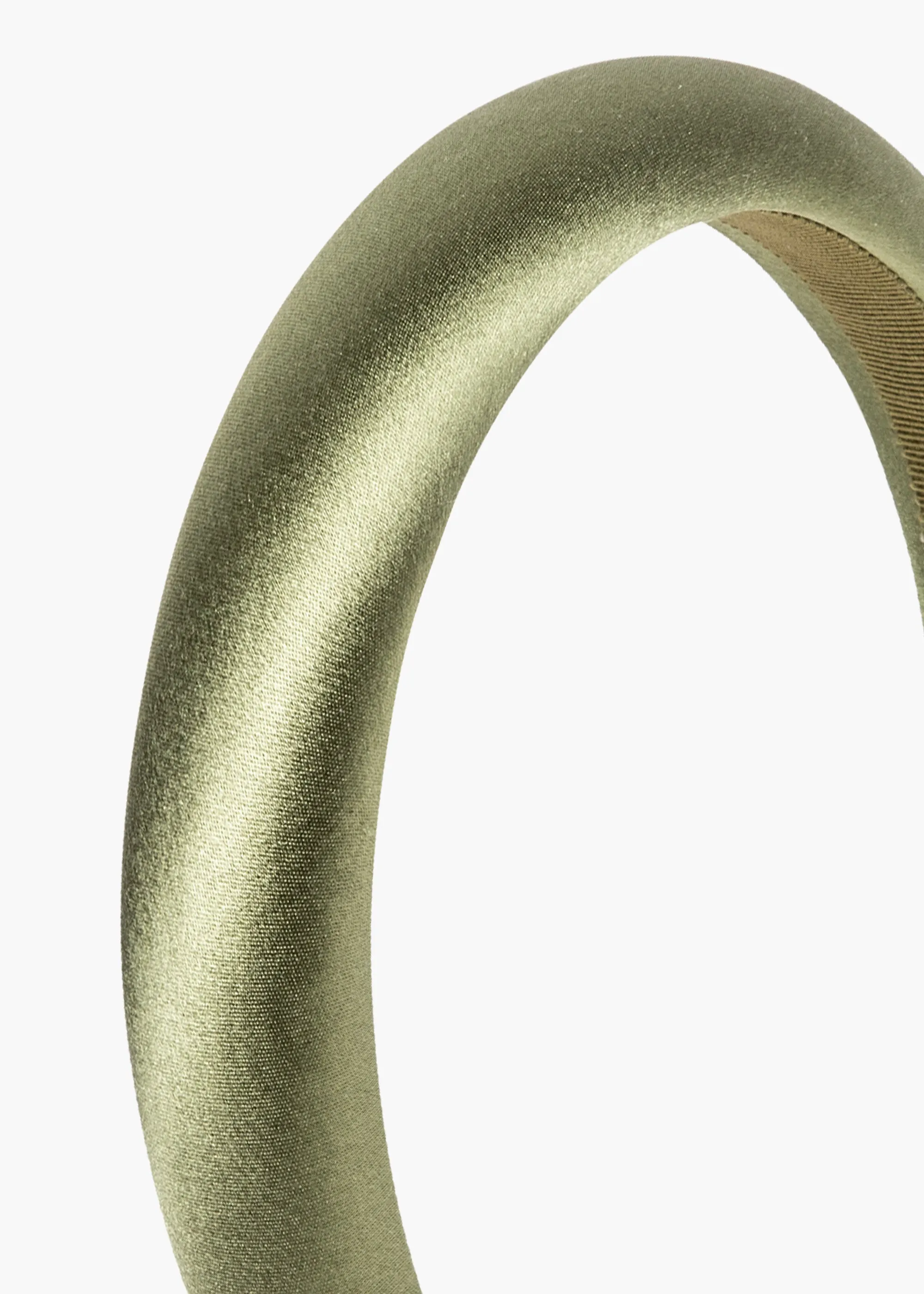 Tori Headband in Satin -- Olive
