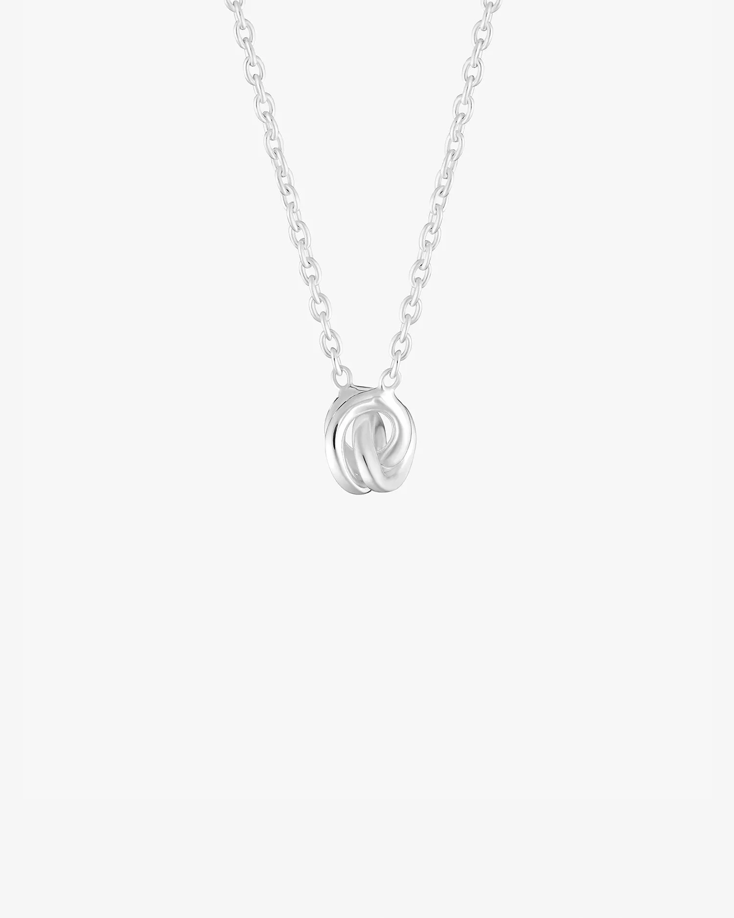 Unity drop necklace silver