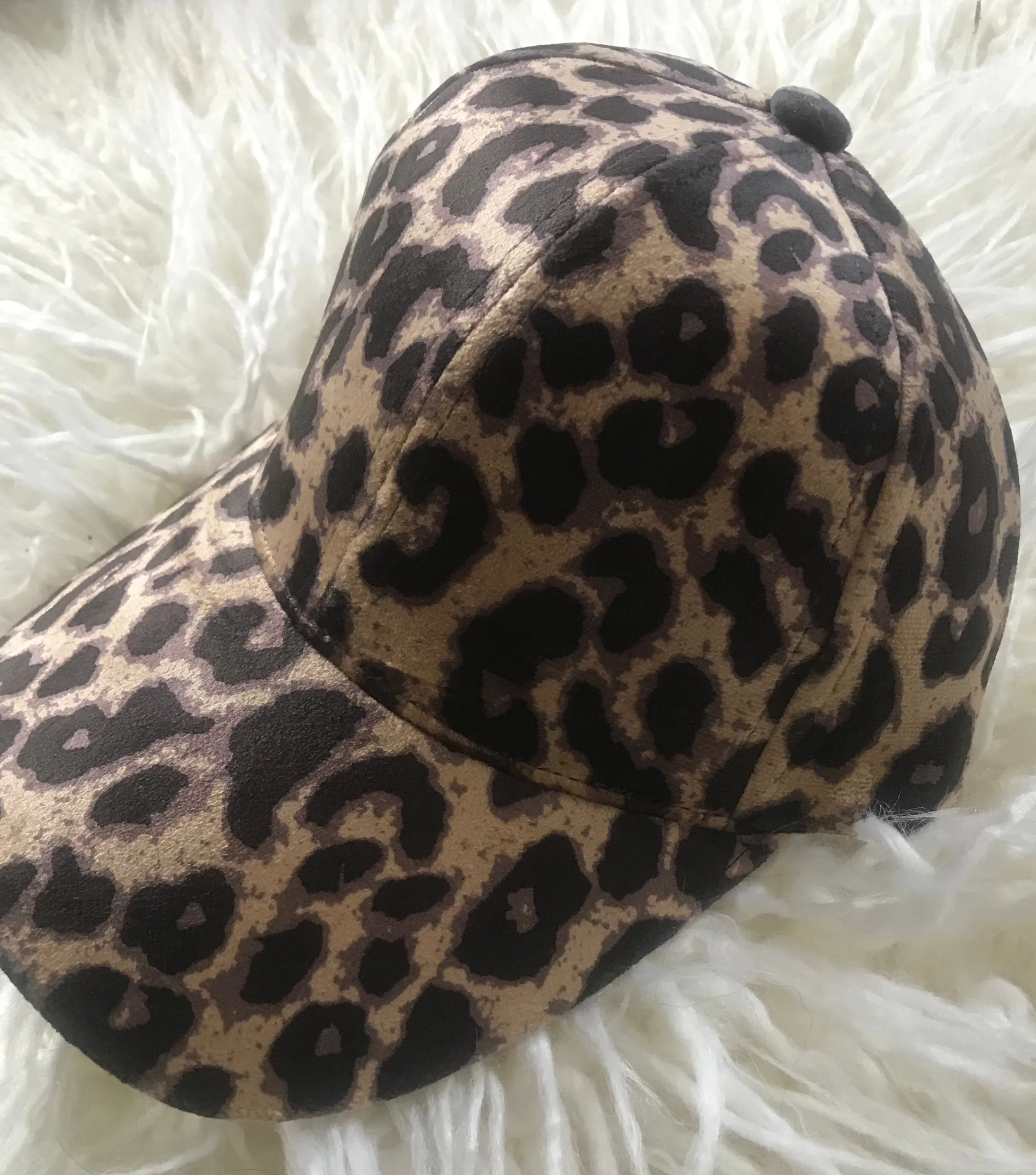 Velvet Cheetah Cap