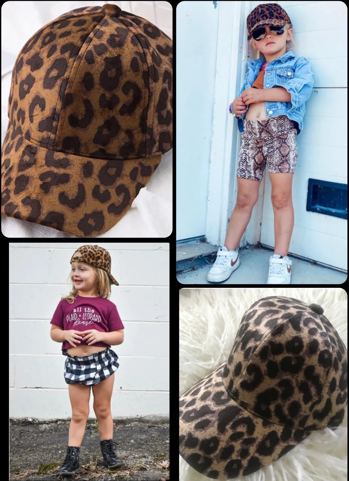 Velvet Cheetah Cap