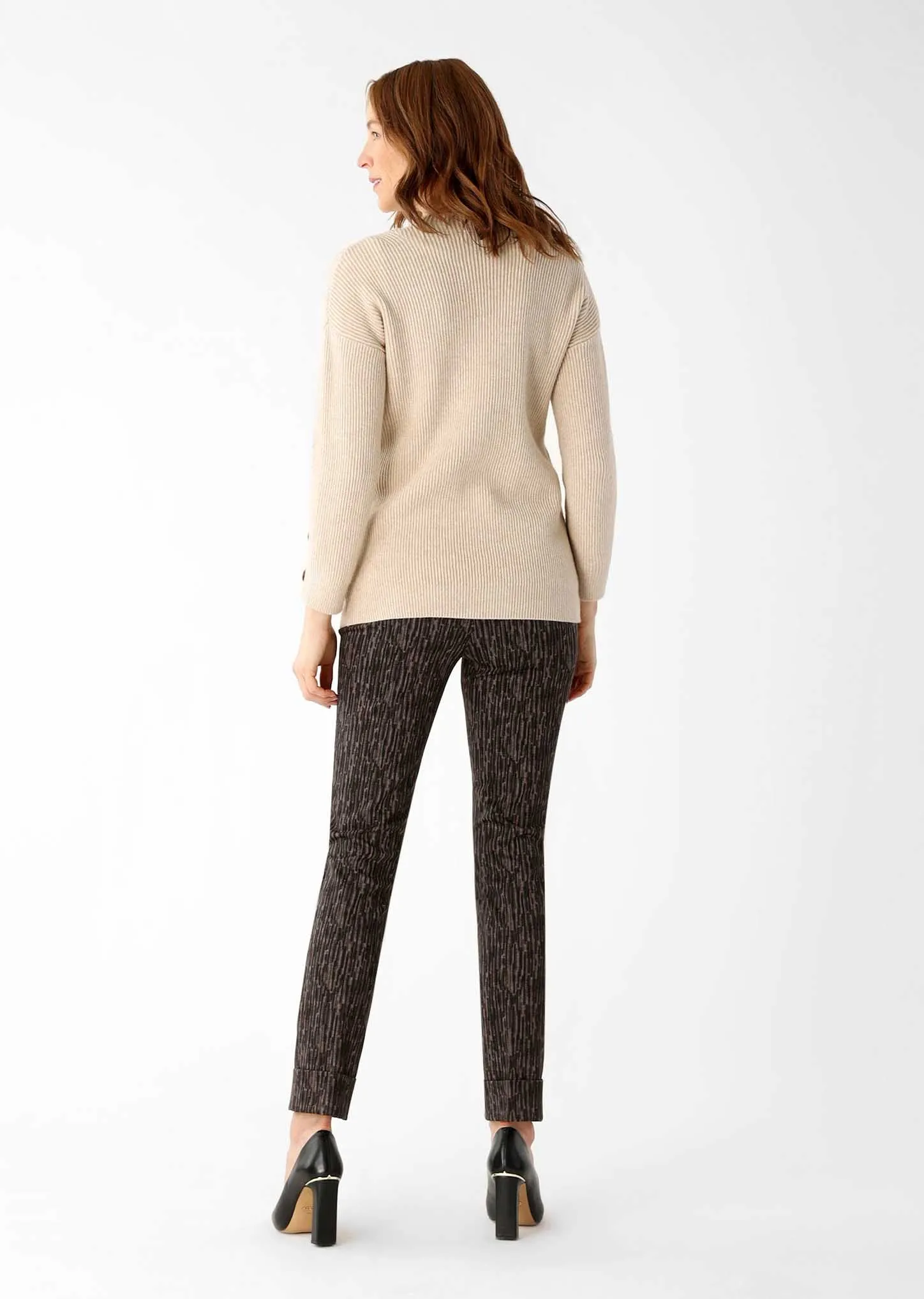 Walsh Print 29" Ankle Pant W/ Cuffs