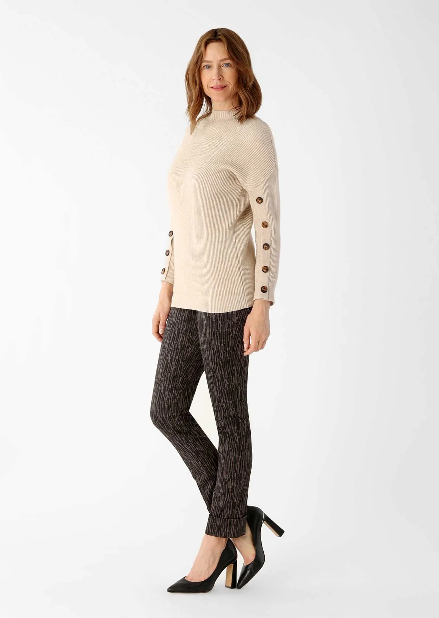 Walsh Print 29" Ankle Pant W/ Cuffs