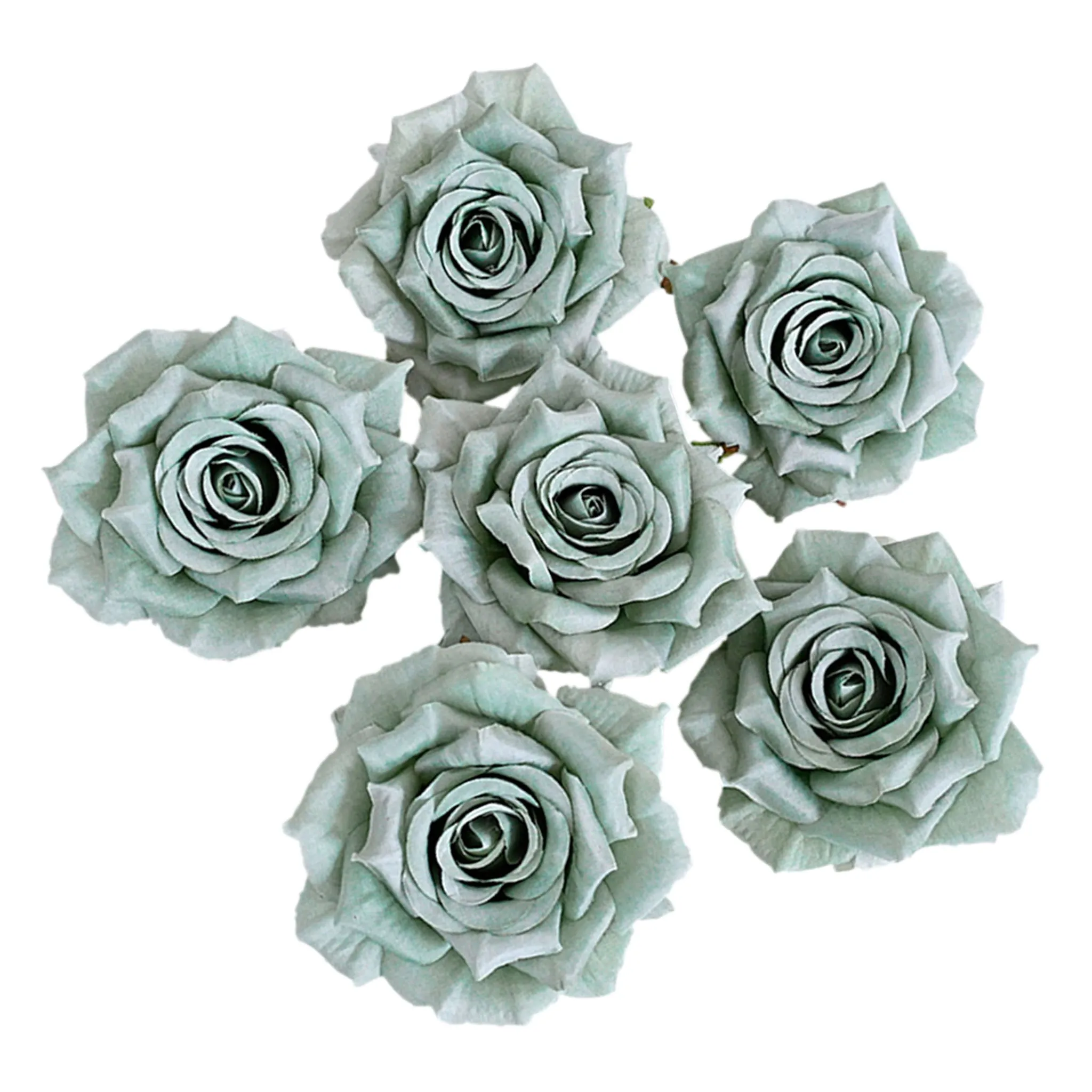 Wholesale Silk Flat Roses Artificial Flowers Crafts