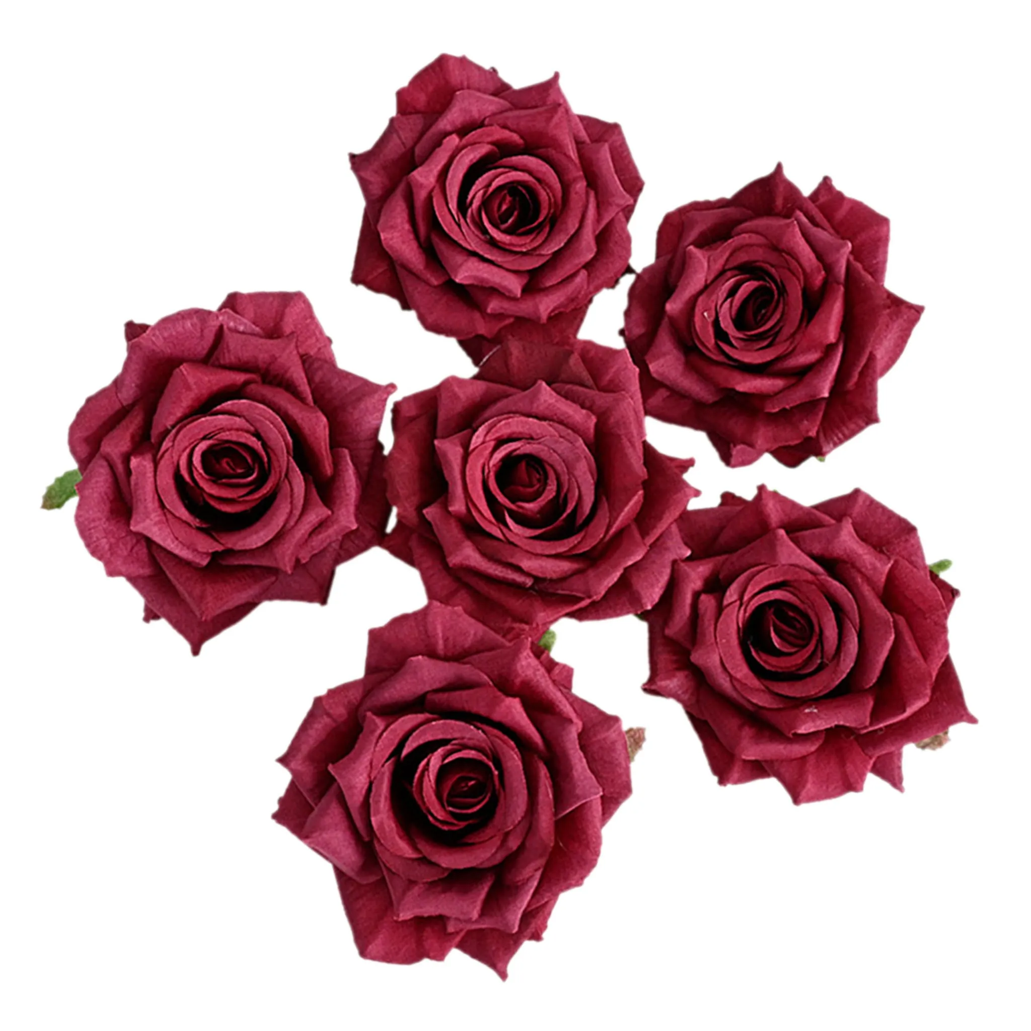 Wholesale Silk Flat Roses Artificial Flowers Crafts