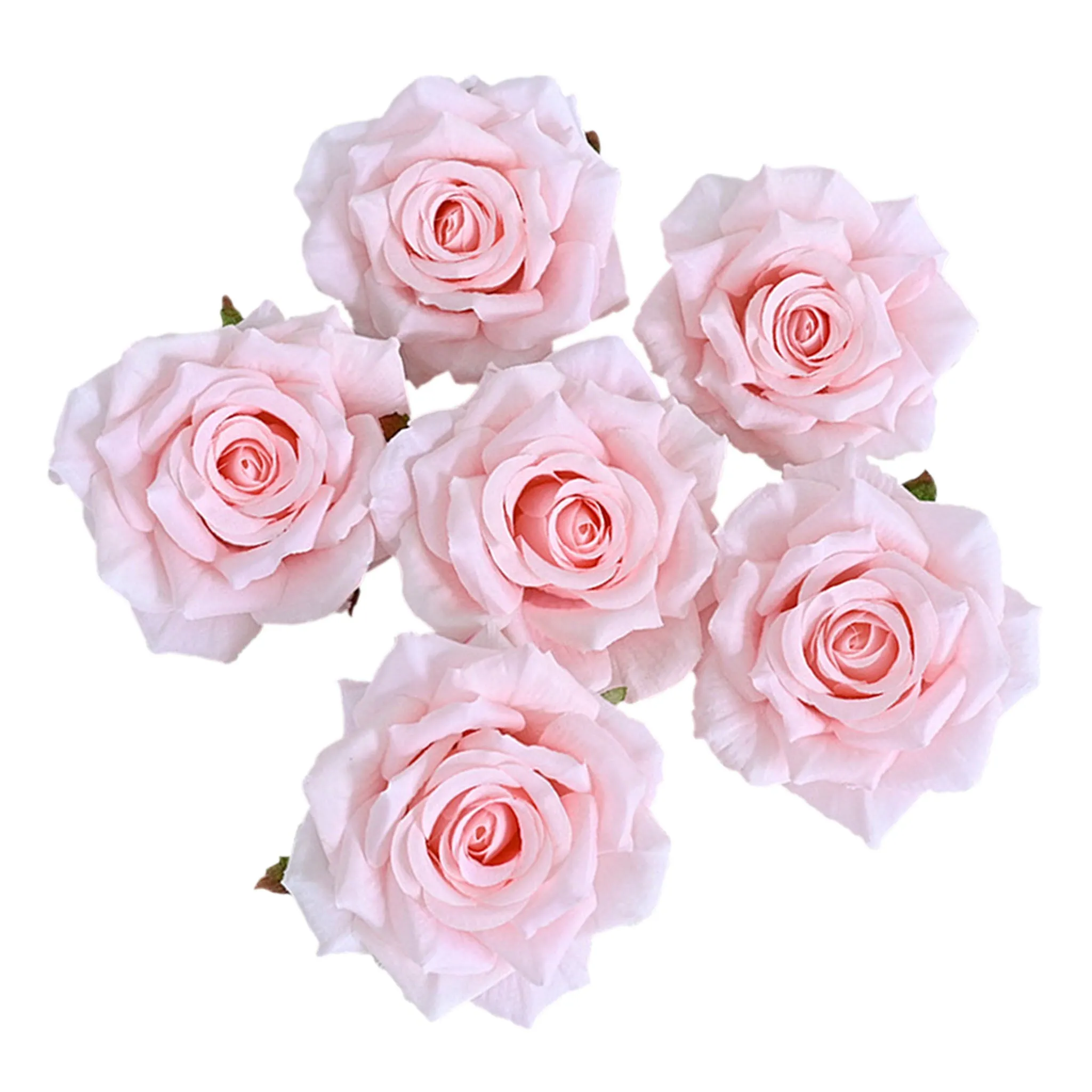 Wholesale Silk Flat Roses Artificial Flowers Crafts