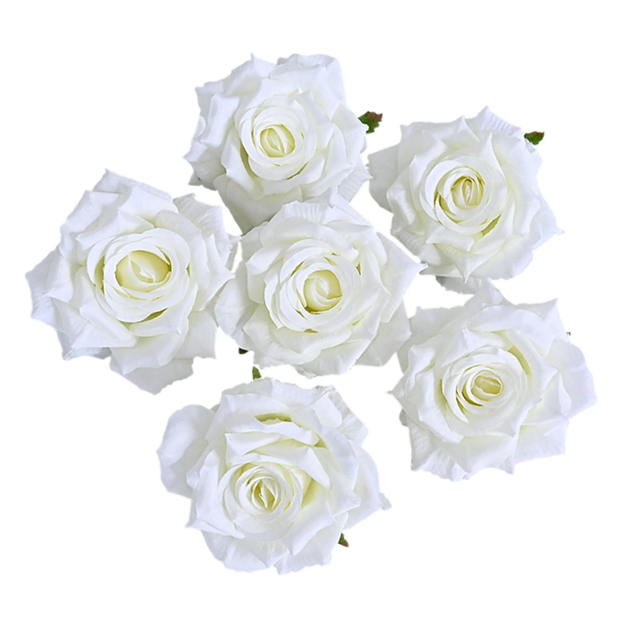 Wholesale Silk Flat Roses Artificial Flowers Crafts