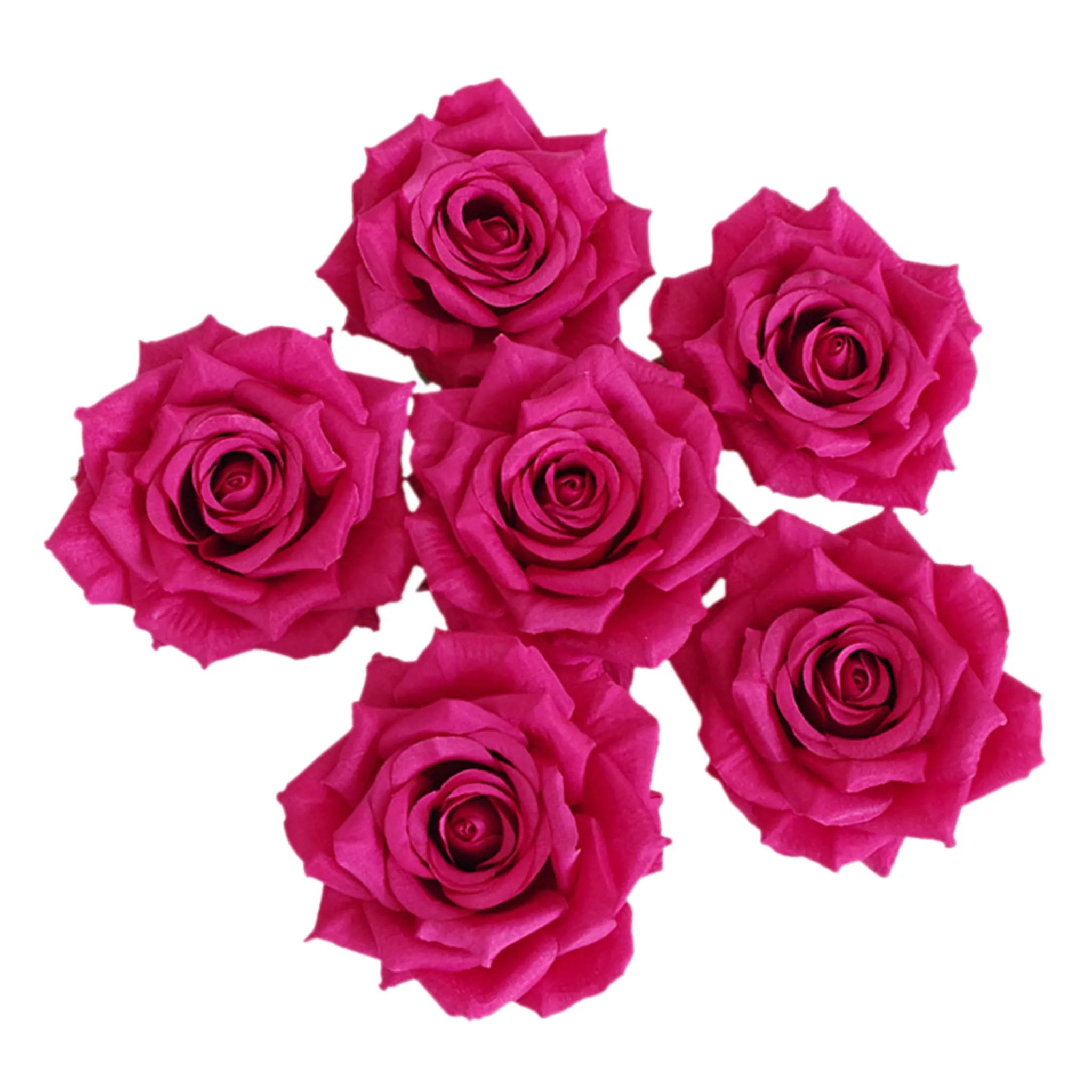 Wholesale Silk Flat Roses Artificial Flowers Crafts