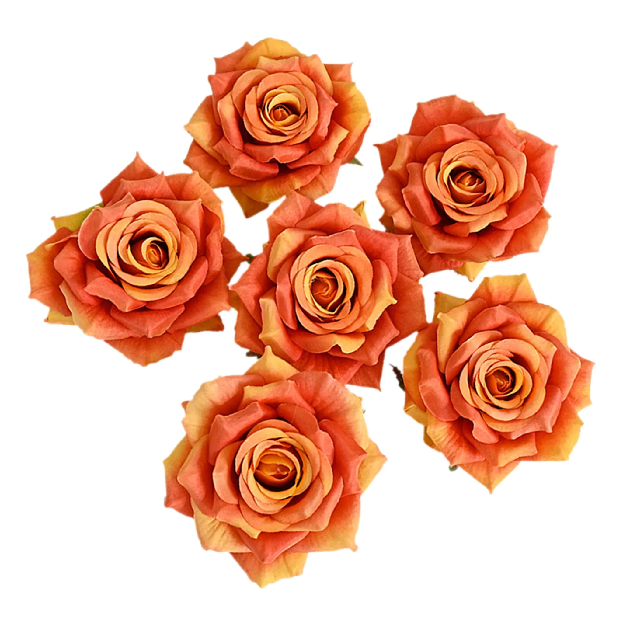 Wholesale Silk Flat Roses Artificial Flowers Crafts