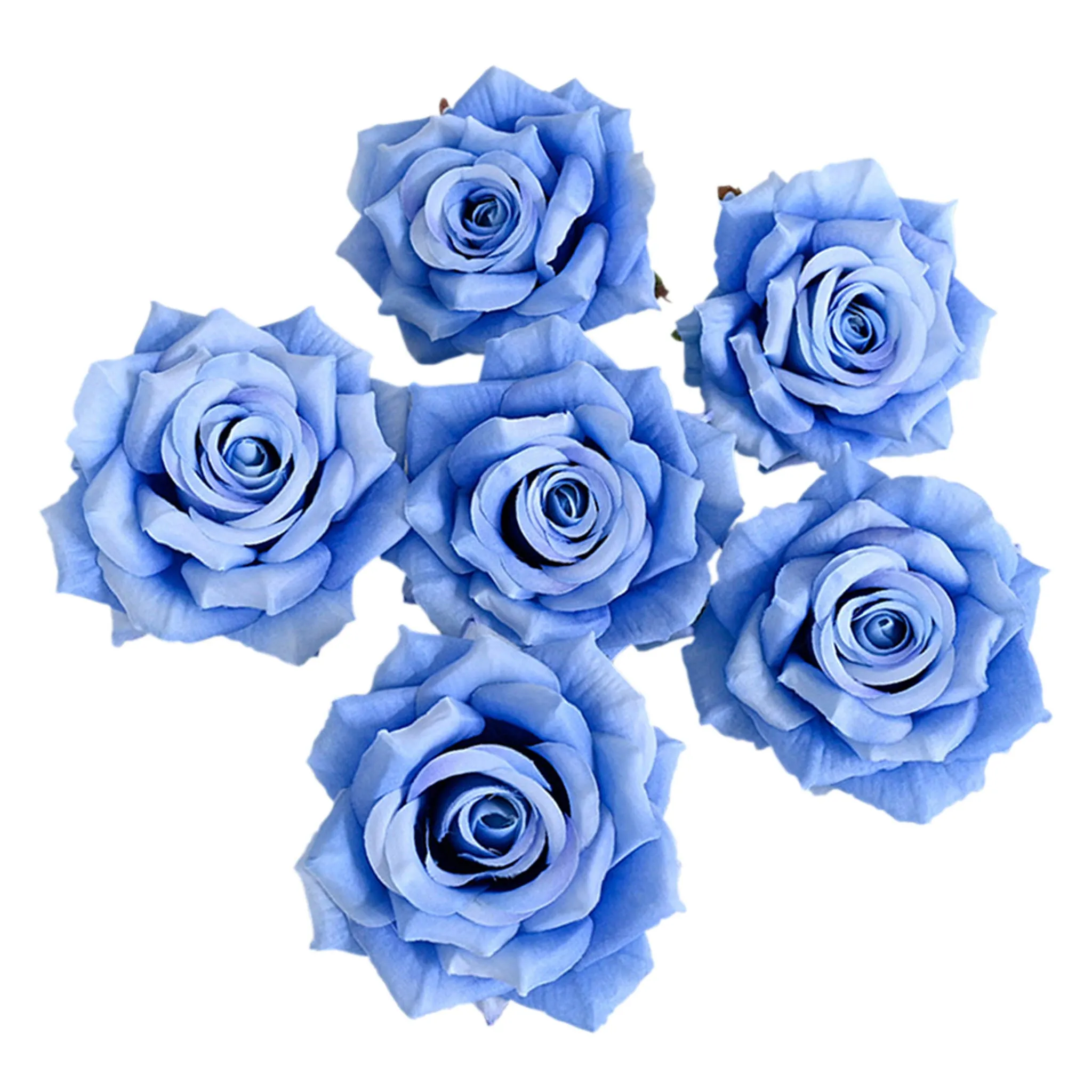 Wholesale Silk Flat Roses Artificial Flowers Crafts