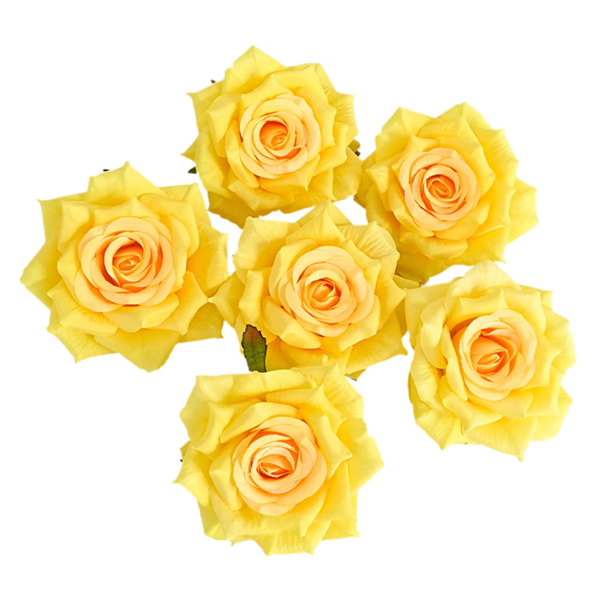 Wholesale Silk Flat Roses Artificial Flowers Crafts