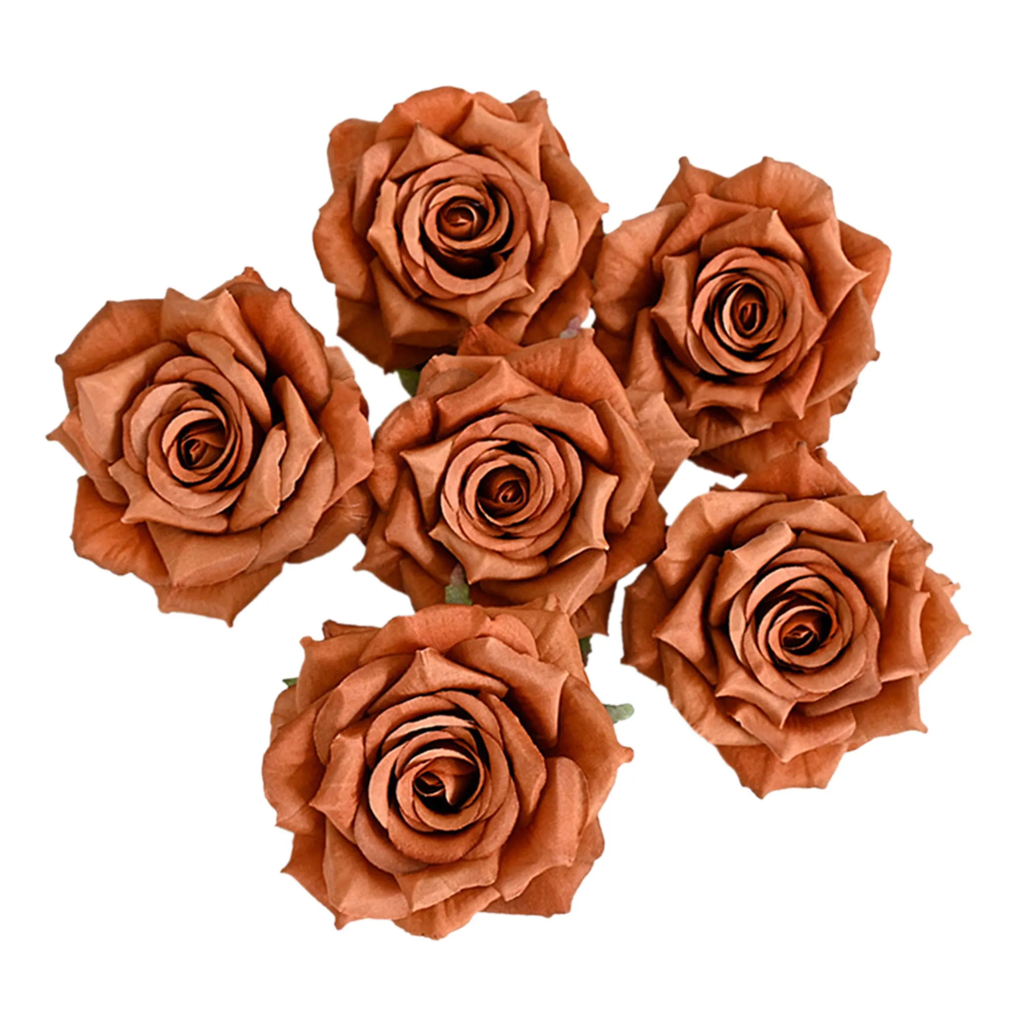 Wholesale Silk Flat Roses Artificial Flowers Crafts