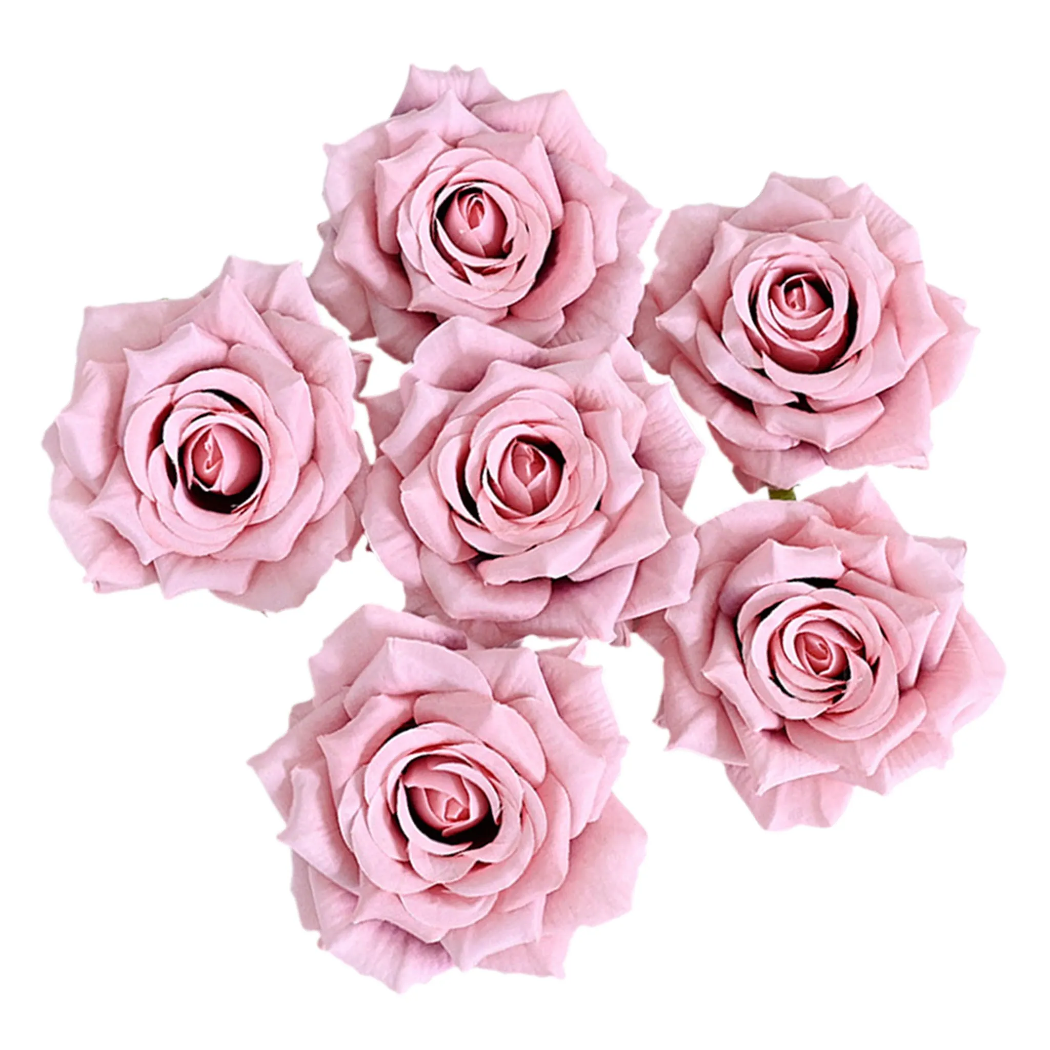 Wholesale Silk Flat Roses Artificial Flowers Crafts