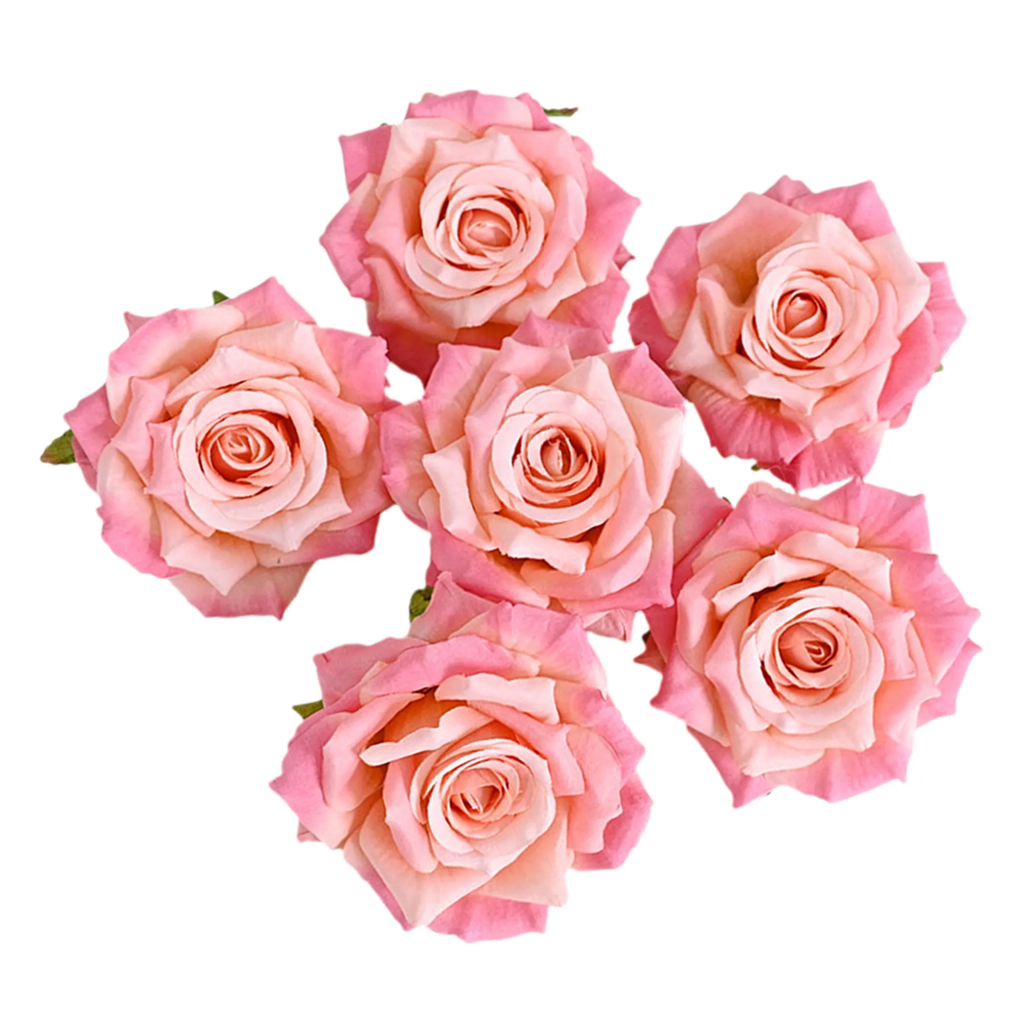 Wholesale Silk Flat Roses Artificial Flowers Crafts