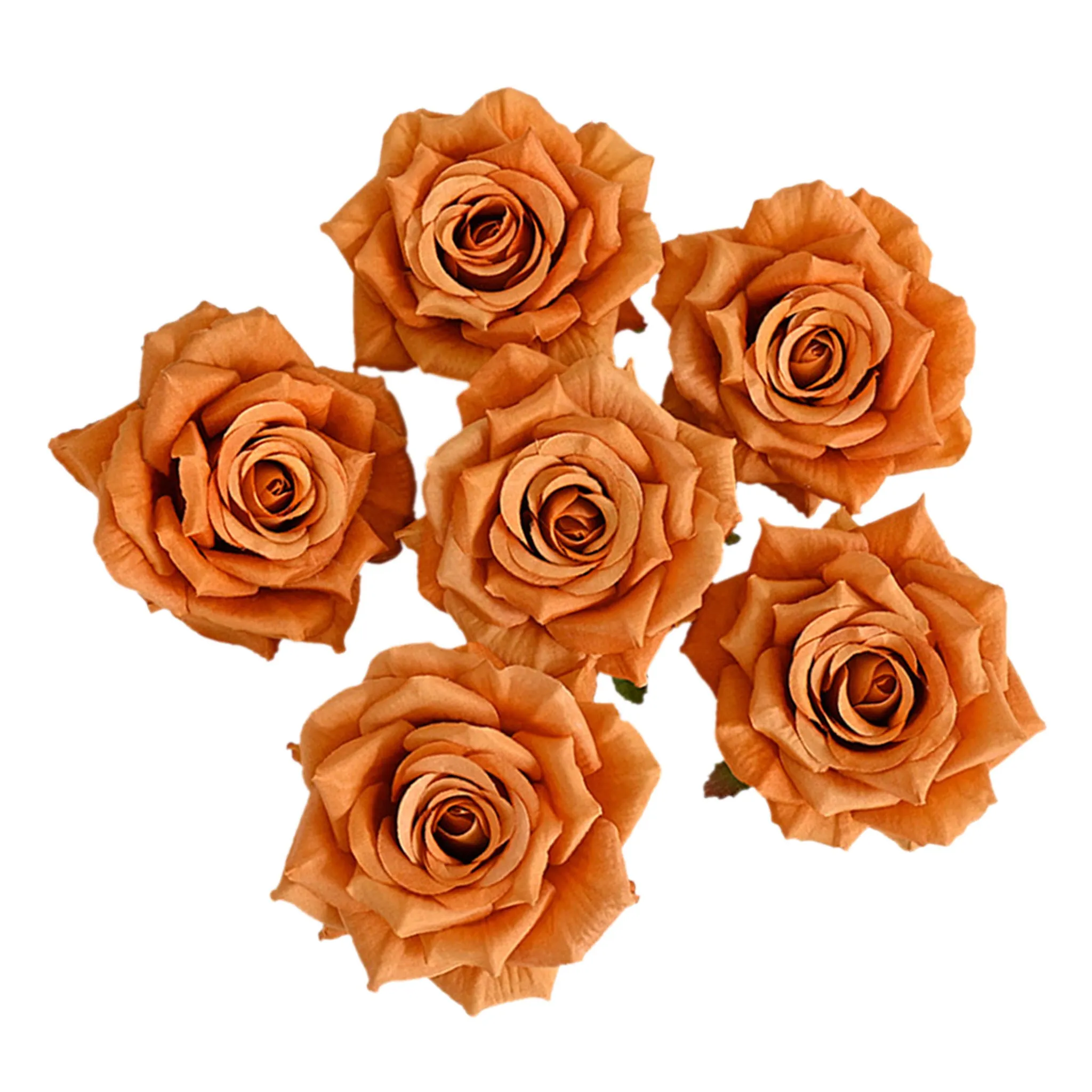 Wholesale Silk Flat Roses Artificial Flowers Crafts