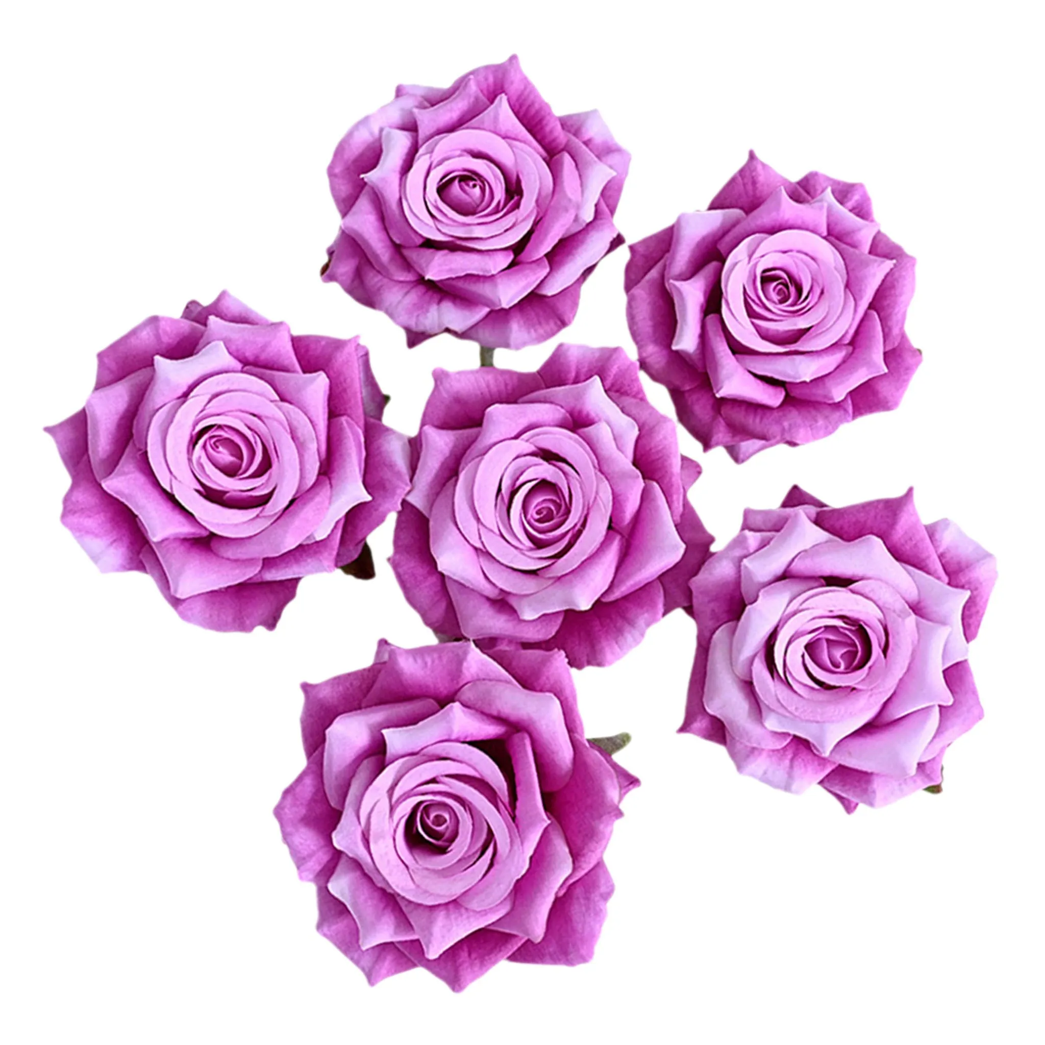 Wholesale Silk Flat Roses Artificial Flowers Crafts